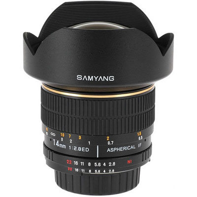 Samyang 14mm f2.8 ED AS IF UMC Lens - Canon Fit