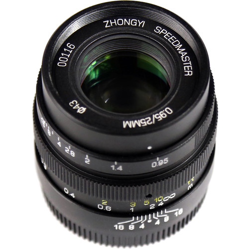 Mitakon Zhongyi Speedmaster 25mm f/0.95 Lens for Micro Four Thirds (Black)