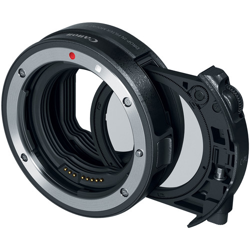 Canon Drop-In Filter Mount Adapter EF-EOSR with Circular Polarizer Filter