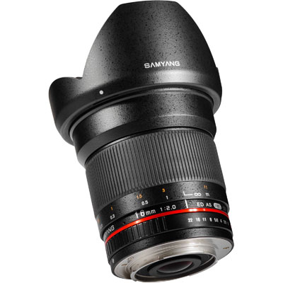 Samyang 16mm f2 ED AS UMC CS Lens - Canon Fit