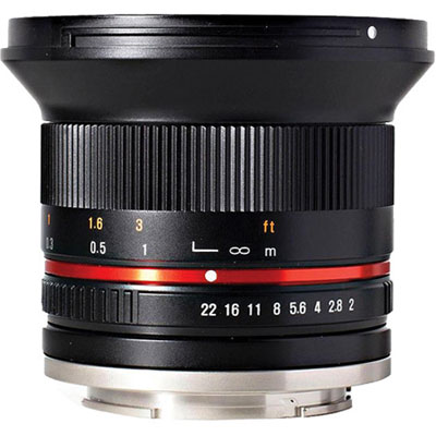 Samyang 12mm f2.0 NCS CS Lens Black - Micro Four Thirds Fit