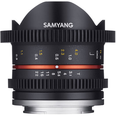 Samyang 8mm T3.8 VDSLR UMC II Fisheye Lens - Canon Fit