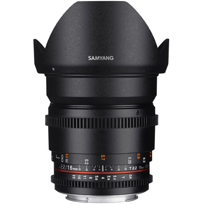 Samyang 16mm T2.2 ED AS UMC CS II Video Lens - Sony E MountSamyang 16mm T2.2 ED AS UMC CS II Video Lens - Sony E Mount