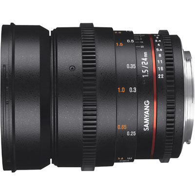 Samyang 24mm T1.5 ED AS IF UMC II VDSLR Lens - Canon Fit