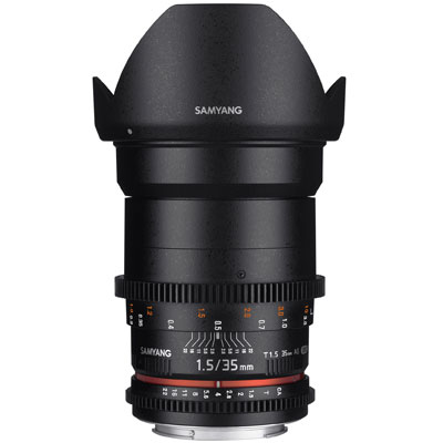 Samyang 35mm T1.5 AS UMC II VDSLR Lens - Canon Fit