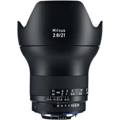 Zeiss 21mm f2.8 Milvus ZF.2 Lens - Nikon Fit